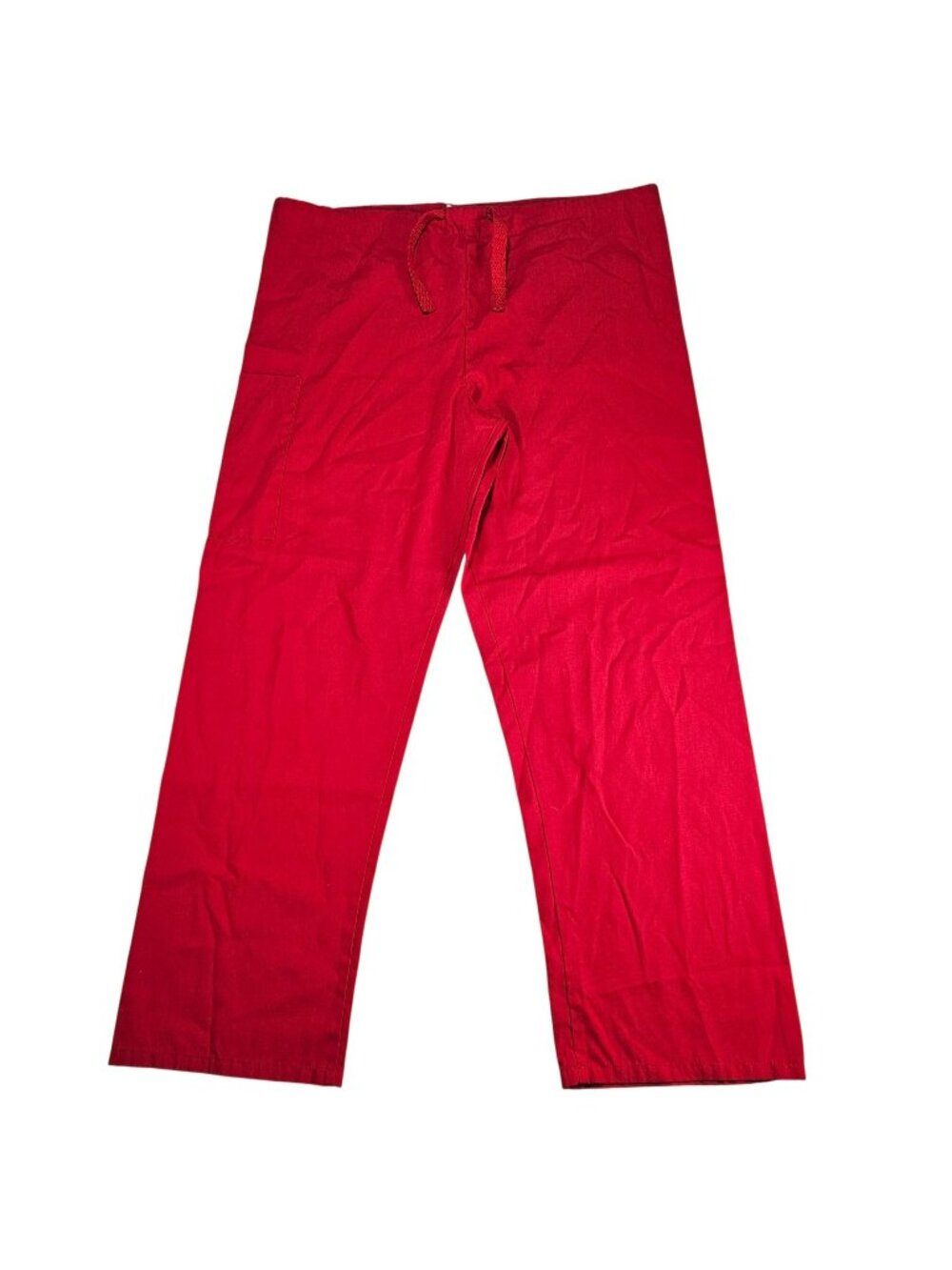 White Swan Fundamentals Scrub Pants Bottoms Drawstring Women's Size S 28x28" Red